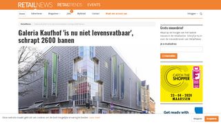 
                            7. Galeria Kaufhof 'is nu niet levensvatbaar', schrapt 2600 banen ...