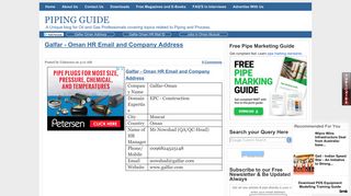 
                            11. Galfar - Oman HR Email and Company Address | PIPING GUIDE