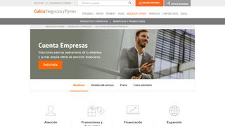 
                            3. Galicia Cuenta Empresas en Galicia Negocios y Pymes - Banco Galicia