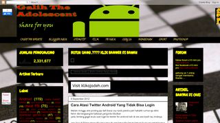 
                            7. Galih The Adolescent: Cara Atasi Twitter Android Yang Tidak Bisa Login