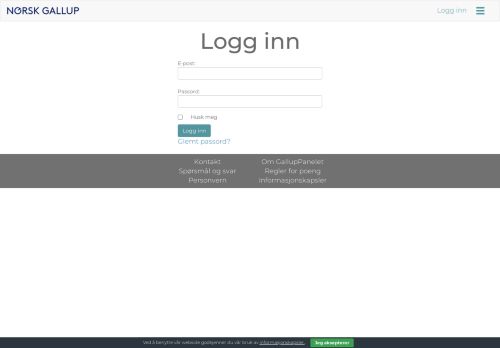 
                            13. GallupPanelet - Login