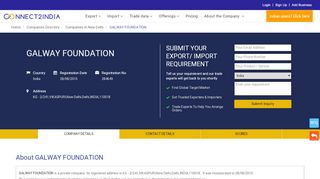 
                            13. GALWAY FOUNDATION - Company, registration details, products ...