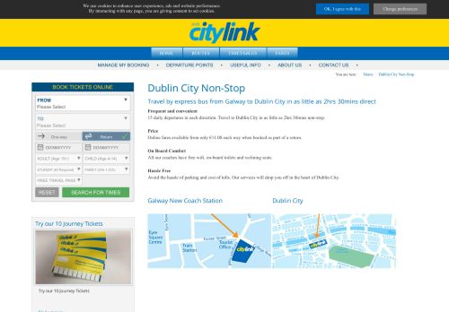 
                            7. Galway to Dublin City Bus | Citylink