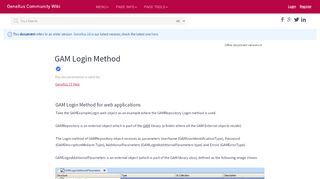 
                            3. GAM Login Method (GeneXus 15 upgrade 10) - Wiki GeneXus