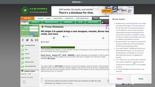 
                            6. Gamasutra - Press Releases- MU Origin 3.0 update brings a new ...