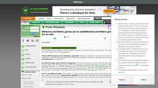 
                            11. Gamasutra - Press Releases- Slitherine and Matrix games are on ...