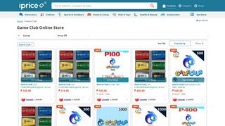 
                            11. Game Club Online Store | The best prices online in Philippines | iPrice