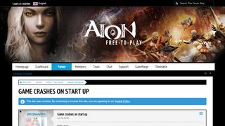 
                            4. Game crashes on start up - Help & Questions - Aion EN