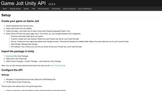 
                            11. Game Jolt Unity API: Getting Started - GitHub Pages
