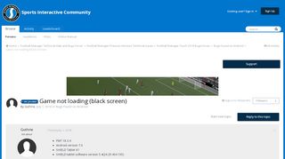 
                            3. Game not loading (black screen) - Bugs Found on Android - Sports ...