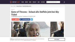 
                            13. Game of Thrones - Schaut alle Staffeln jetzt bei Sky Ticket - Moviepilot