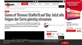 
                            6. Game of Thrones Staffel 8 bei Sky: Jetzt günstig streamen - AUDIO ...