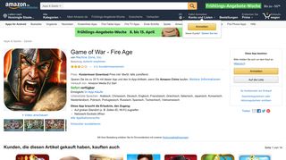 
                            12. Game of War - Fire Age: Amazon.de: Apps für Android