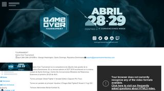 
                            11. Game Over Tourn... | Events - Smash.gg