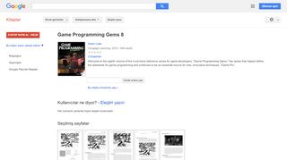 
                            8. Game Programming Gems 8 - Google Kitaplar Sonucu