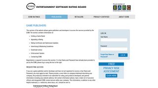 
                            1. Game Publishers - ESRB Ratings