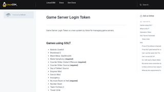 
                            8. Game Server Login Token - LinuxGSM