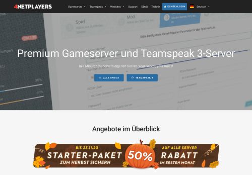 
                            4. Game-Server und Teamspeak-Server von 4Netplayers.de - 4Players