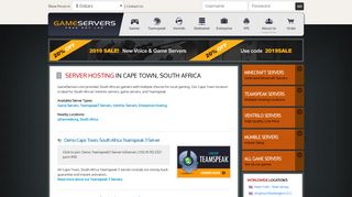 
                            9. Game Servers | Cape Town, South Africa Ventrilo Servers, Game ...