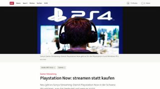 
                            8. Game-Streaming - Playstation Now: streamen statt kaufen - Radio ...