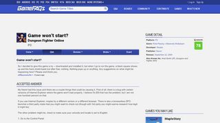 
                            7. Game won't start? - Dungeon Fighter Online Answers for PC ...