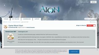 
                            2. game wont start - General Discussion - Aion Online