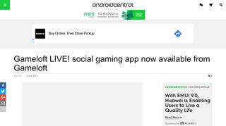 
                            11. Gameloft LIVE! social gaming app now available from Gameloft ...