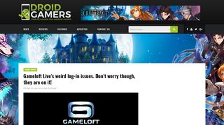 
                            11. Gameloft Live's weird log-in issues. Don't worry though, they are on ...