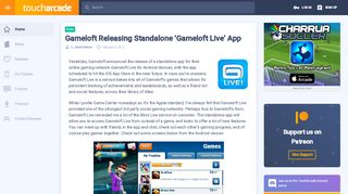 
                            10. Gameloft Releasing Standalone 'Gameloft Live' App – TouchArcade