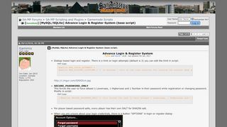 
                            13. [GameMode] [MySQL/SQLite] Advance Login & Register ...