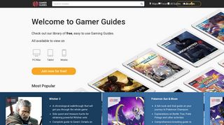 
                            1. Gamer Guides - Free, easy to use video game guides and walkthroughs