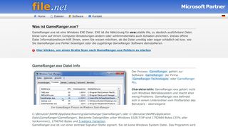 
                            11. GameRanger.exe Windows Prozess - Was ist das? - File.net