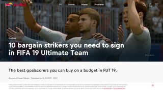 
                            11. Games 10 bargain strikers you need to sign in FIFA 19 ... - Red Bull