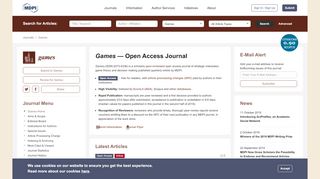 
                            6. Games | An Open Access Journal from MDPI