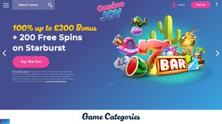
                            4. Games - Casino Joy – Play with no download + 200 Free Spins!