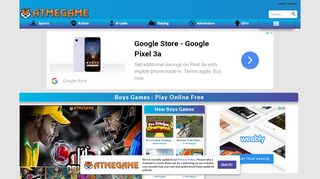 
                            6. Games for Boys, Play Online Games for Boys Free : Atmegame.com