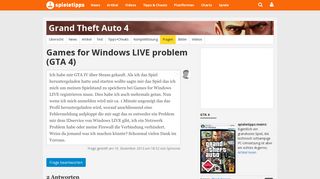 
                            11. Games for Windows LIVE problem: GTA 4 - Spieletipps