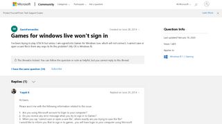 
                            4. Games for windows live won't sign in - Microsoft Community