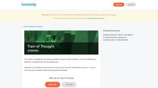 
                            10. Games - Train of Thought - Lumosity