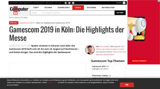 
                            8. Gamescom 2018 Köln: Spiele, Aussteller, Tickets, Festival ...
