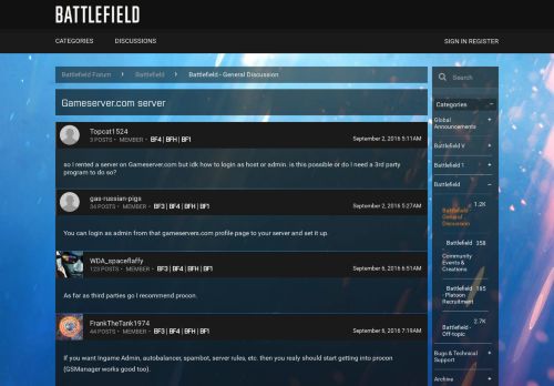 
                            9. Gameserver.com server — Battlefield Forums
