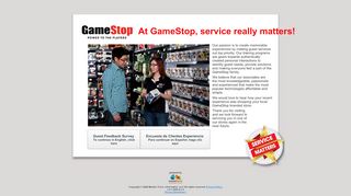
                            13. GameStop Customer Experience Survey
