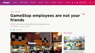 
                            7. GameStop employees are not your friends - Polygon