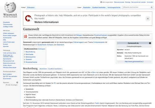 
                            2. Gameswelt – Wikipedia