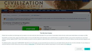 
                            12. Gametrainer (Cheattool) by MegaDev | CivFanatics Forums