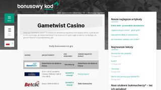 
                            10. GameTwist casino: 30 000 darmowych twistów i dodatkowe co 4 ...