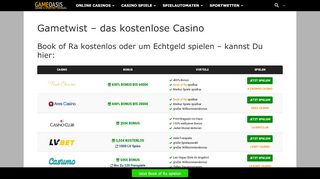 
                            6. Gametwist Casino - das kostenlose Online Casino - Gameoasis