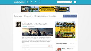 
                            5. Gamewise - the world of video games at your fingertips - Gamewise