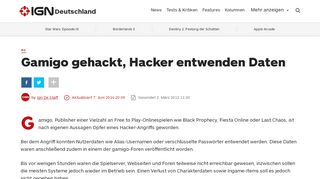 
                            11. Gamigo gehackt, Hacker entwenden Daten - PC - IGN Deutschland