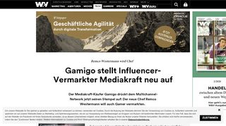 
                            8. Gamigo stellt Influencer-Vermarkter Mediakraft neu auf | W&V